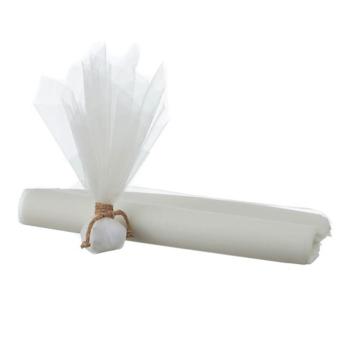 ΤΟΥΛΙ ΟΡΓΑΝΤΖΑ  ΕΚΡΟΥ 50cm x 60cm 100 ΤΕΜΑΧΙΑ