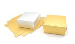 ΧΑΡΤΙΝΟ ΚΟΥΤΙ ΜΕ ΚΑΠΑΚΙ ΧΡΥΣΟ-ΑΣΗΜΙ 8cm x 8cm x 6.5cm 0402260