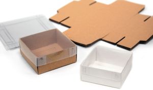 ΚΟΥΤΙ ΧΑΡΤΙΝΟ ΜΕ ΖΕΛΑΤΙΝΑ ΚΑΠΑΚΙ ΜΕΣΑΙΟ 9cm x 9cm x 4cm 0506242