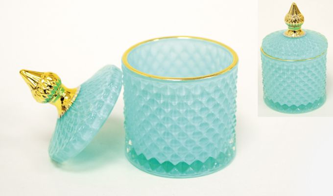 ΦΟΝΤΑΝΙΕΡΑ ΓΥΑΛΙΝΗ ΚΥΛΙΝΔΡΙΚΗ ΜΕ ΚΑΠΑΚΙ 8.5cm x 13cm FH-CY2208 0503283