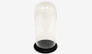 ΚΑΜΠΑΝΑ ΓΥΑΛΙΝΗ ΜΑΥΡΗ ΒΑΣΗ ΜΕΓΑΛΗ 22cm 0503266