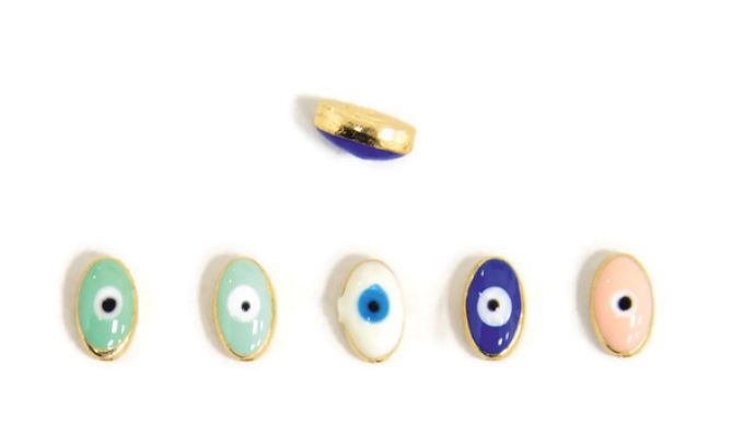 ΜΕΤΑΛΛΙΚΟ ΜΑΤΙ ΟΒΑΛ ΜΙΚΡΟ ΣΜΑΛΤΟ  7mm x 11.5mm 50 ΤΕΜΑΧΙΑ