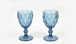 ΚΟΛΩΝΑΤΟ ΠΟΤΗΡΙ ΒΙΝΤΑΖ ΑΝΑΓΛΥΦΟ ΜΠΛΕ 15cm x 8cm 11QM1547 0503199