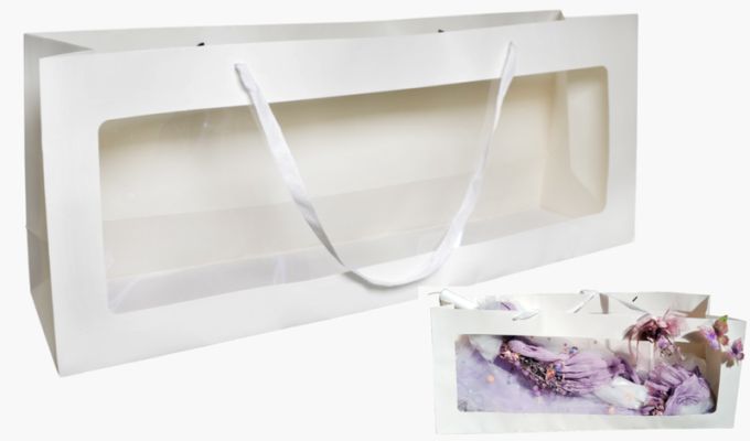 ΤΣΑΝΤΑ ΧΑΡΤΙΝΗ ΜΕ ΠΑΡΑΘΥΡΟ 85cm x 35cm x 20cm 0402011