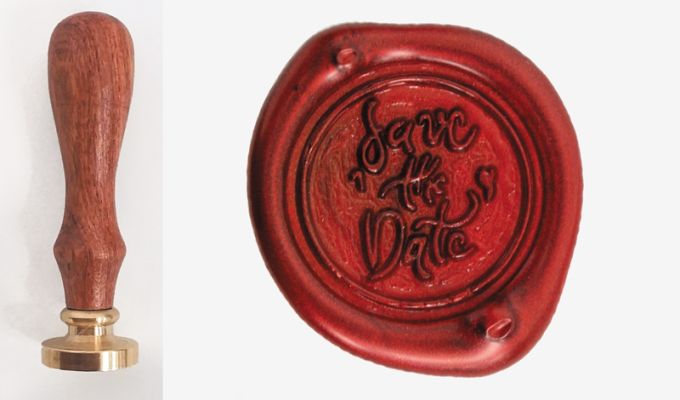 ΣΦΡΑΓΙΔΑ ΒΟΥΛΟΚΕΡΙ 2.5cm save the date 05151160