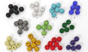 Χάντρα Shamballa /10 Τεμάχια