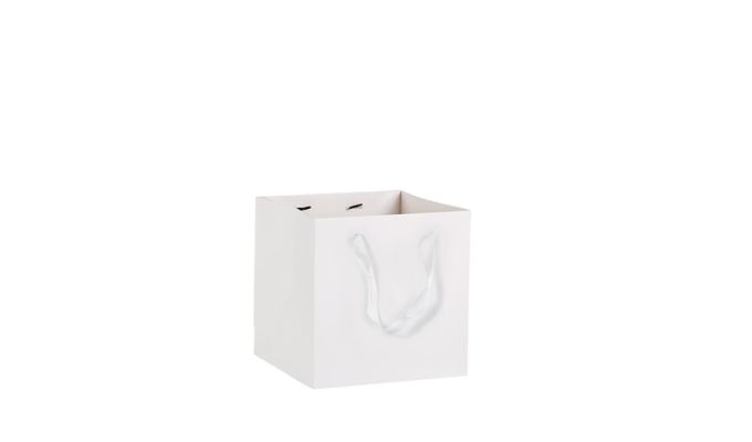 ΤΣΑΝΤΑ ΛΕΥΚΗ ΚΥΒΟΣ ΜΕ ΙΜΑΝΤΑ 10cm 0402174