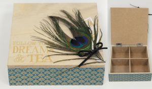 ΞΥΛΙΝΟ ΚΟΥΤΙ ΠΑΓΩΝΙ 16cm x 16cm x 6cm WH17-677 0621090