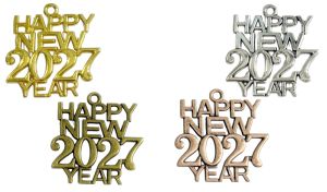 ΜΕΤΑΛΛΙΚΟ 3cm Happy new year 0621625