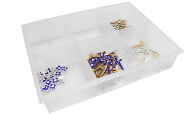 ΠΛΑΣΤΙΚΟΣ ΔΙΣΚΟΣ ΜΕ ΘΗΚΕΣ ΧΩΡΙΣ ΚΑΠΑΚΙ 4.5cm x 18cm x 23.5cm 0506150 ΕΞΑΝΤΛΗΘΗΚΕ